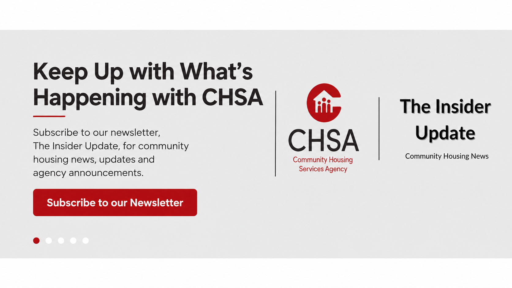 Keep Up with What's Happening with CHSA - The Insider Update
